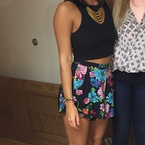 Floral printed shorts